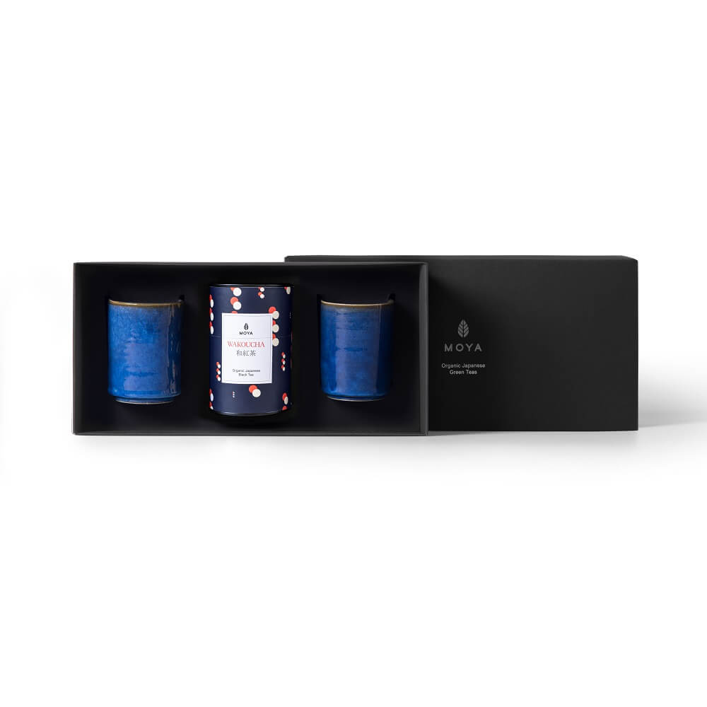 Moya tea & 2 Kaze mugs Organic leaf tea set