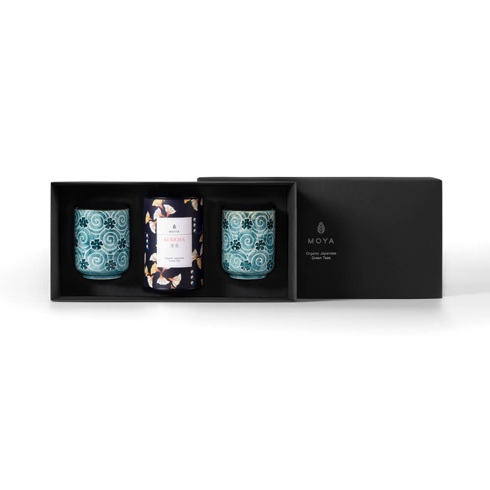 Moya tea & 2 Nenu mugs Organic leaf tea set