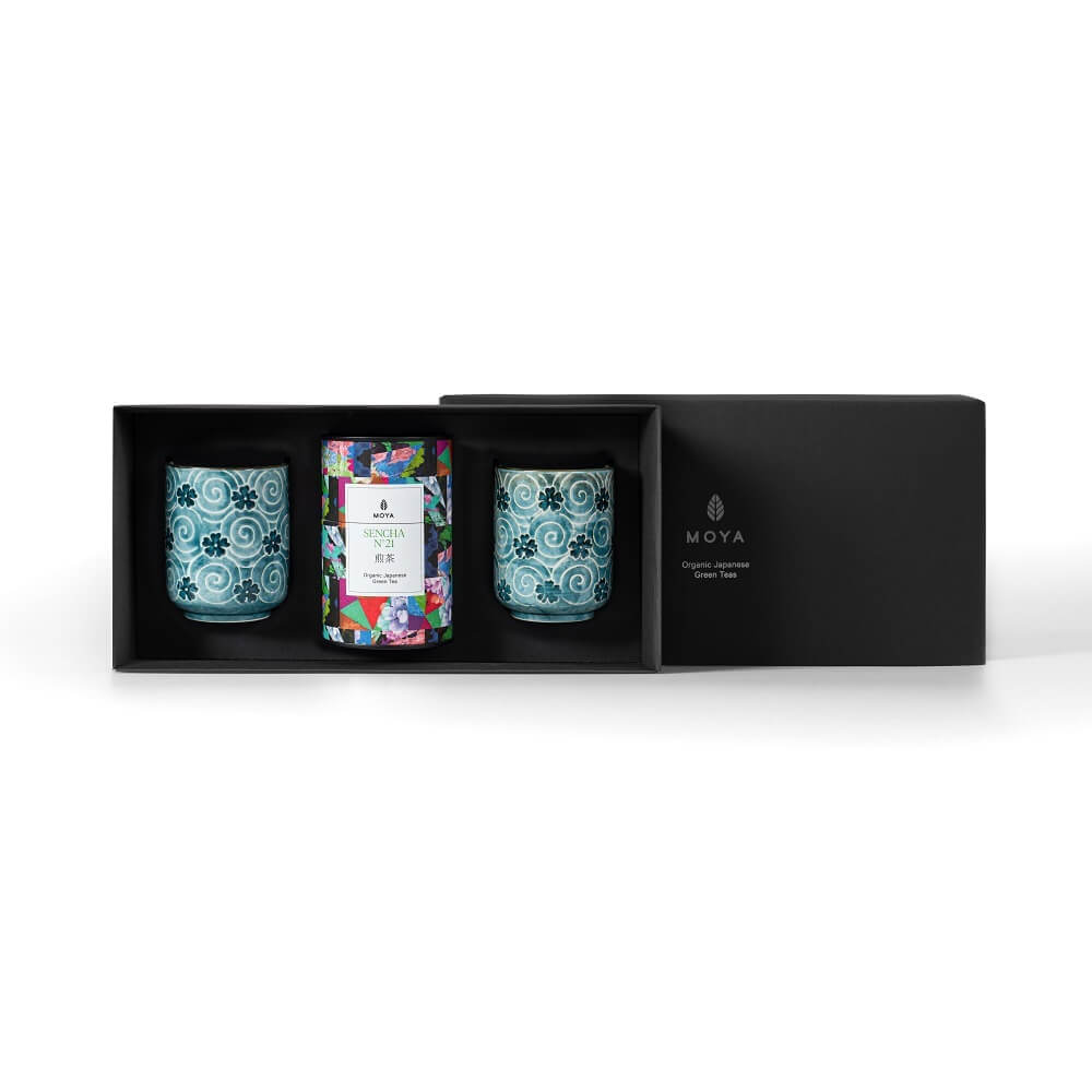 Moya tea & 2 Nenu mugs Organic leaf tea set