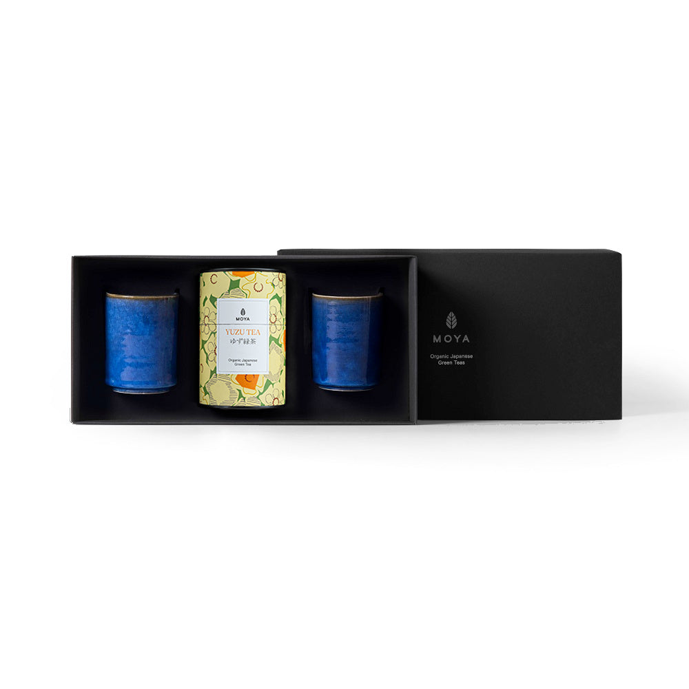 Moya tea & 2 Kaze mugs Organic leaf tea set