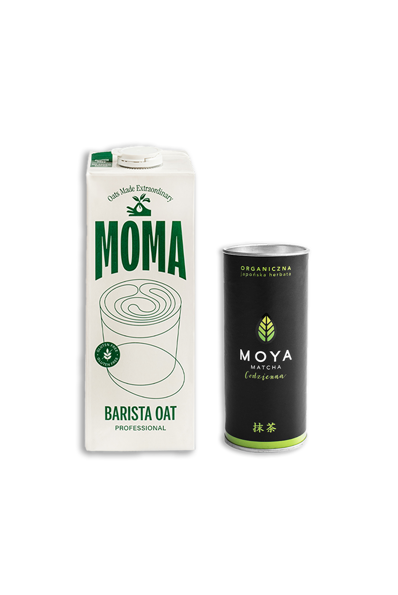Moya Daily Matcha 30g & MOMA Barista Professional 1L Set