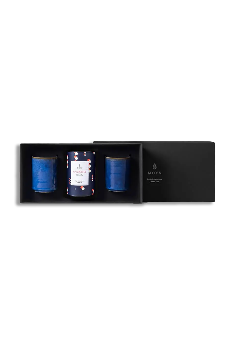 Moya tea & 2 Kaze mugs Organic leaf tea set