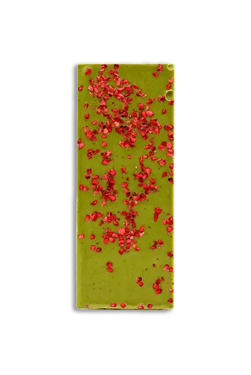 Matcha chocolate Bio with raspberries 80g