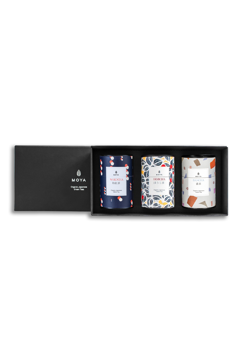Moya Leaf Green Tea Set Wakocha & Hojicha & Bancha