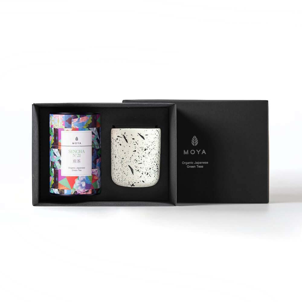 Moya tea & Shimo mug Organic leaf tea set