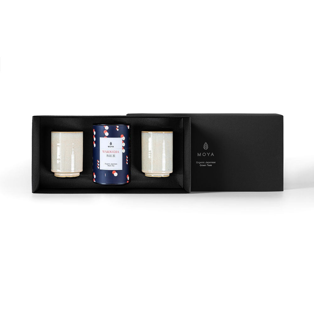 Moya tea & 2 Josei mugs Organic leaf tea set