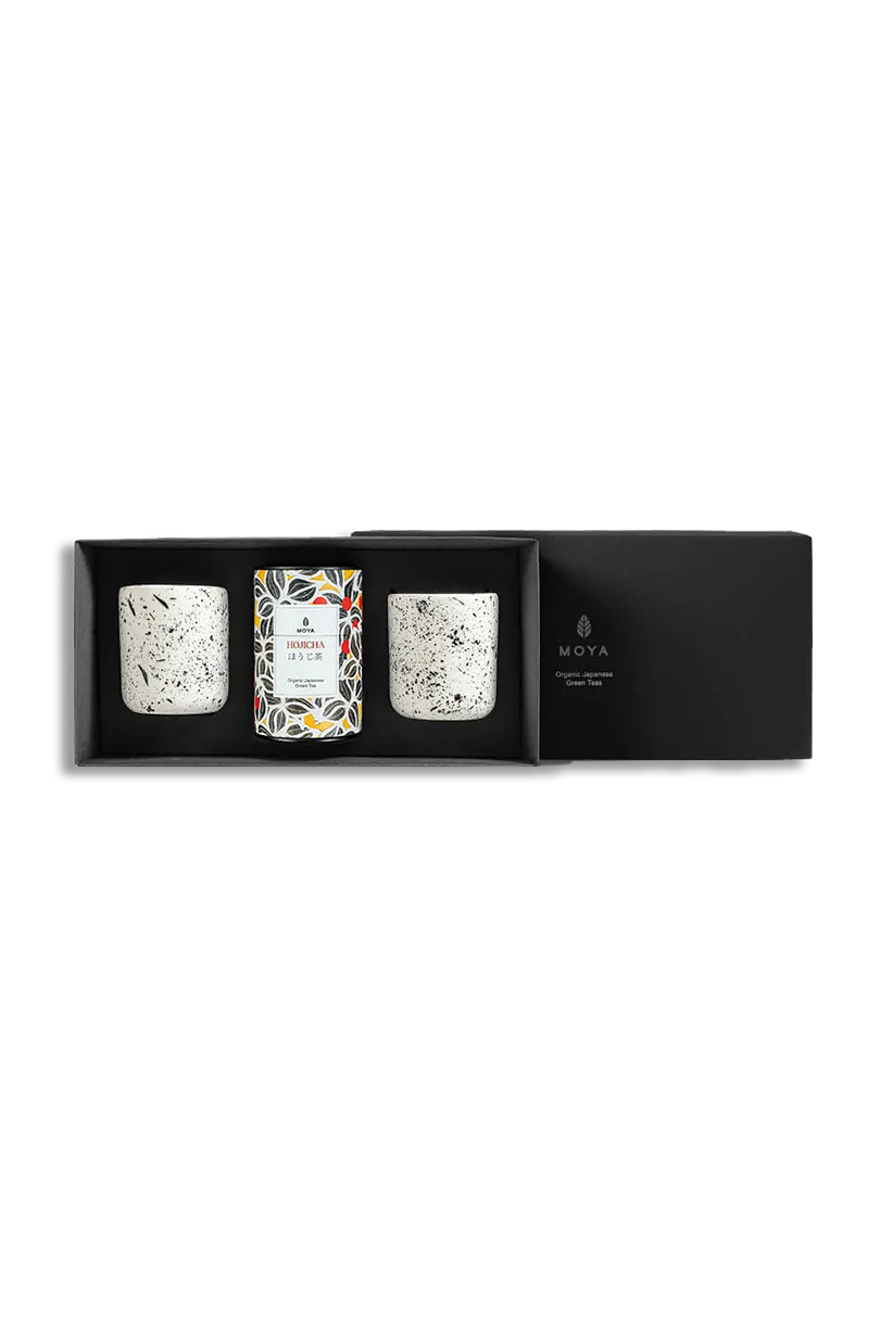 Moya tea & 2 Shimo mugs Organic leaf tea set