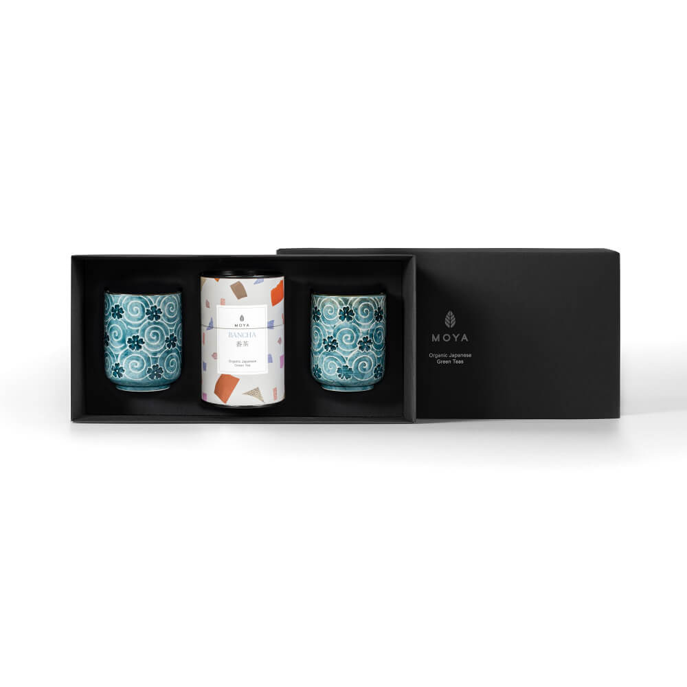 Moya tea &amp; 2 Nenu mugs Organic leaf tea set