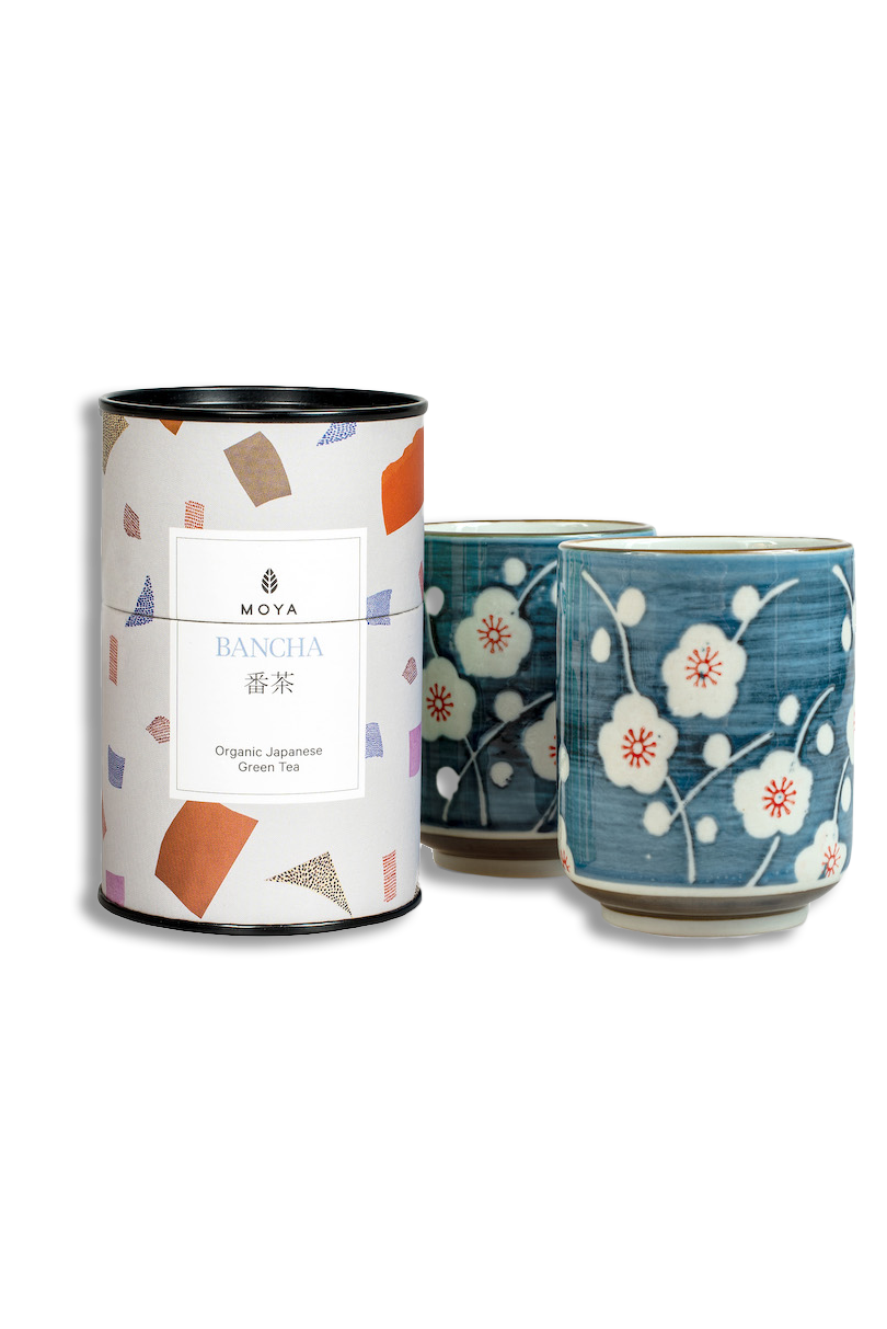 Moya tea &amp; 2 Sogen mug Organic leaf tea set