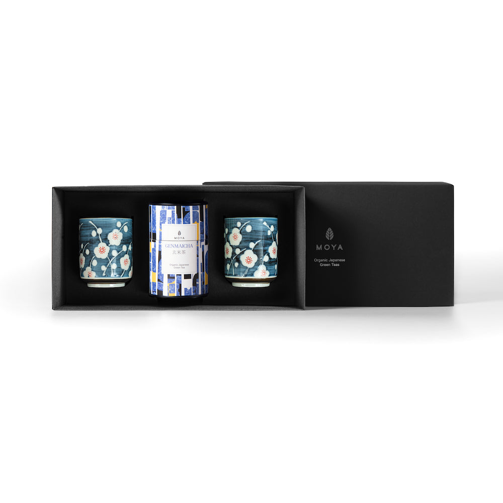 Moya tea &amp; 2 Sogen mug Organic leaf tea set