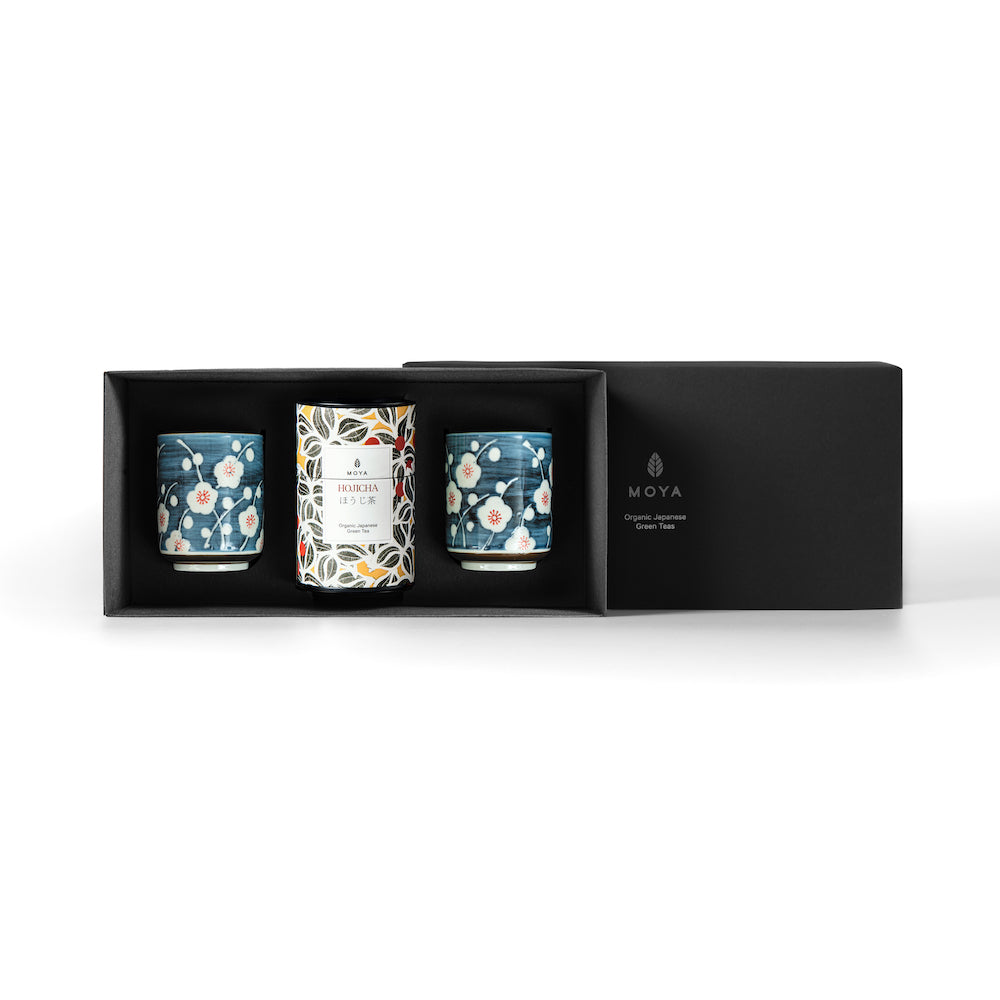 Moya tea &amp; 2 Sogen mug Organic leaf tea set