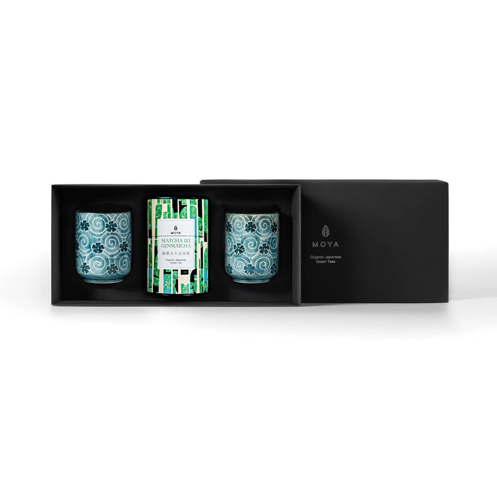 Moya tea &amp; 2 Nenu mugs Organic leaf tea set