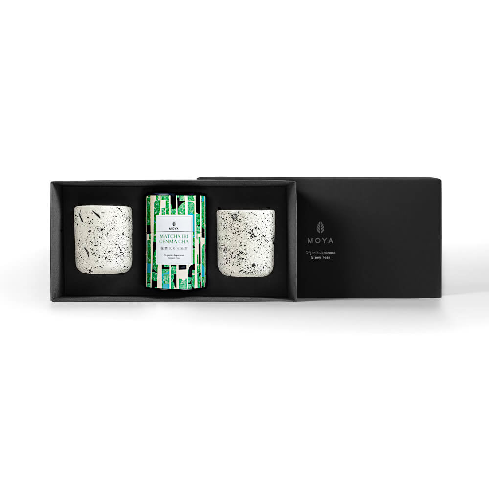 Moya tea &amp; 2 Shimo mugs Organic leaf tea set