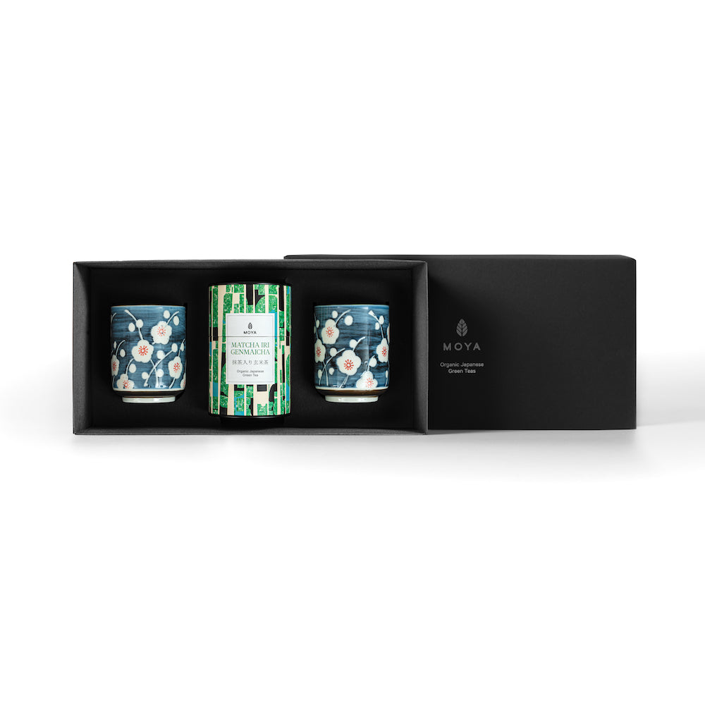 Moya tea &amp; 2 Sogen mug Organic leaf tea set