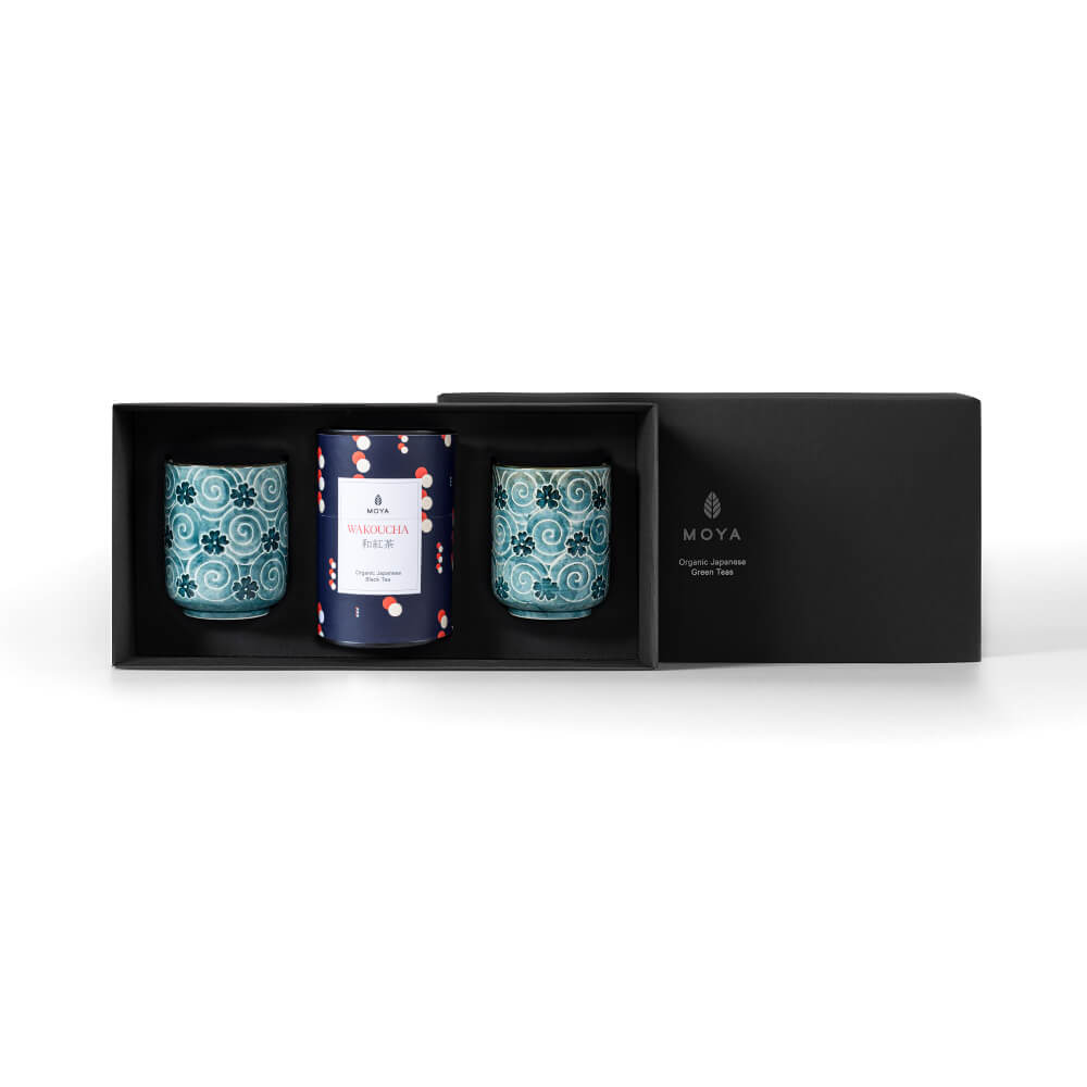 Moya tea &amp; 2 Nenu mugs Organic leaf tea set