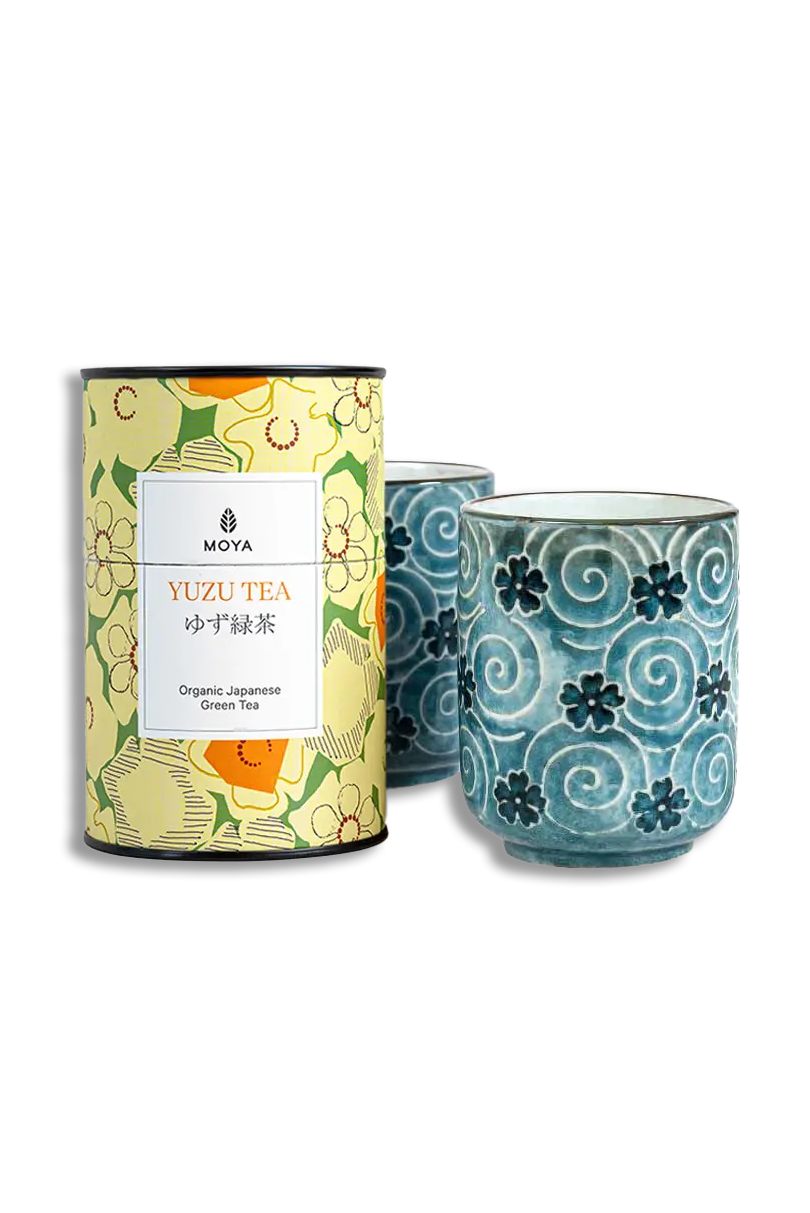 Moya tea &amp; 2 Nenu mugs Organic leaf tea set
