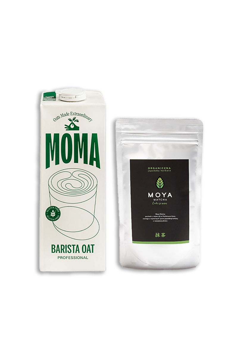 Moya Daily Matcha 50g & MOMA Barista Professional 1L Set