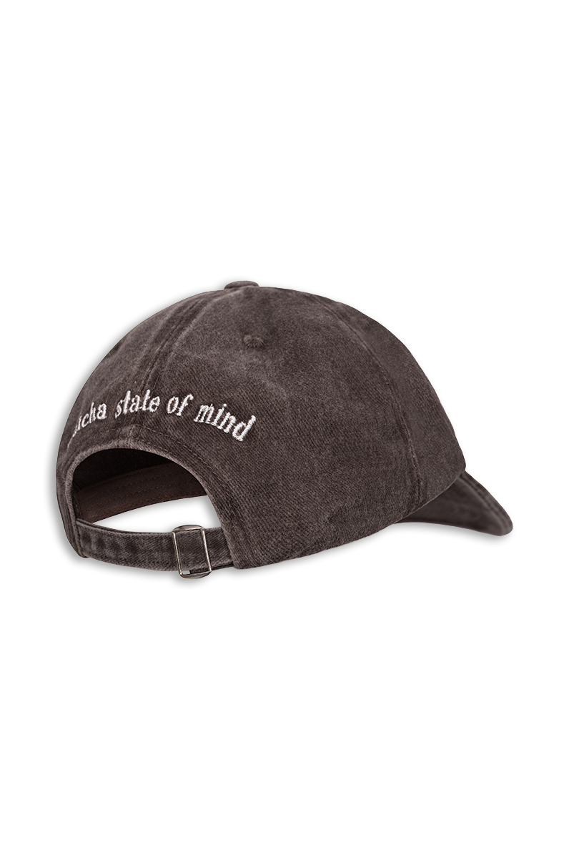 "Matcha state of mind" baseball cap Brown