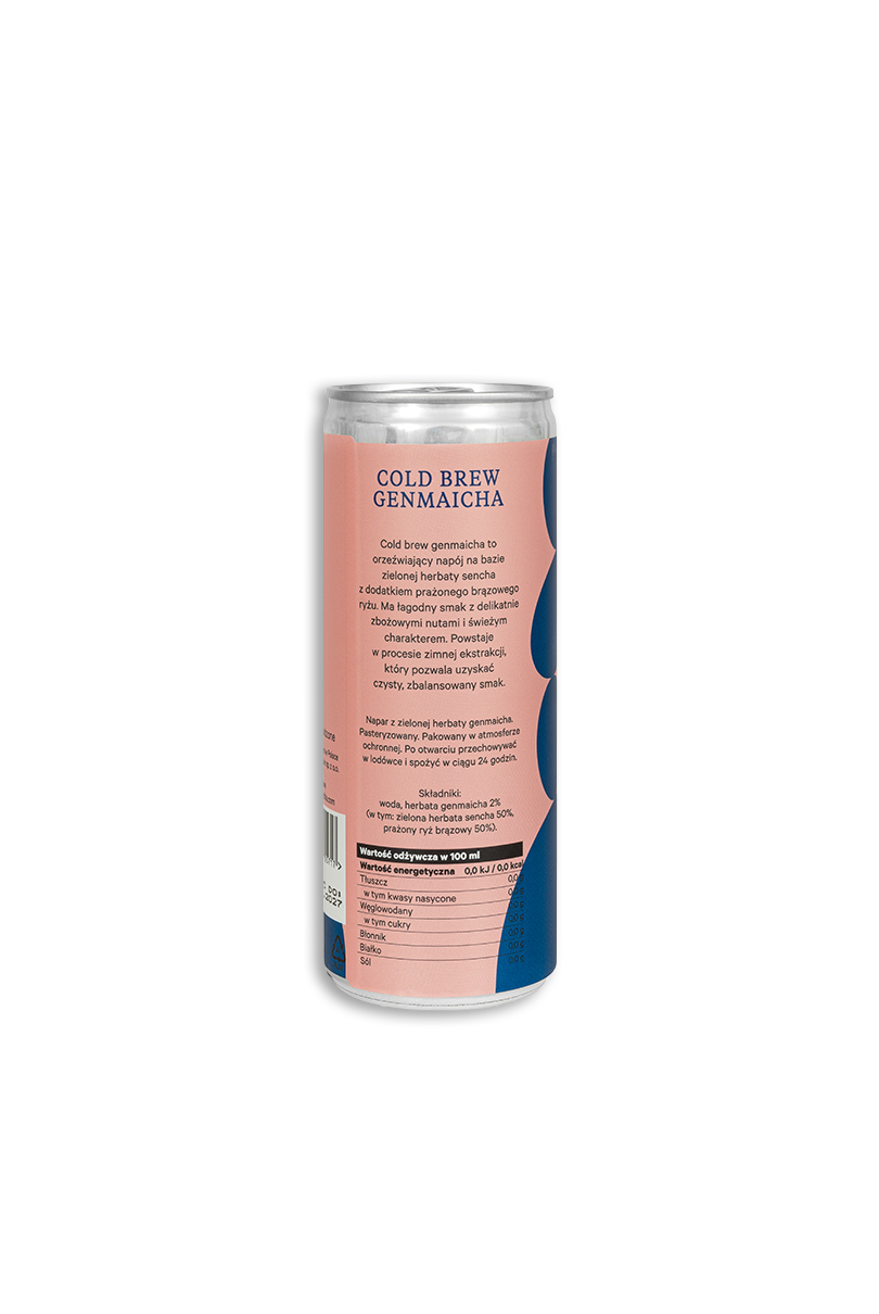 Moya Cold Brew Genmaicha - 250ml canned drink