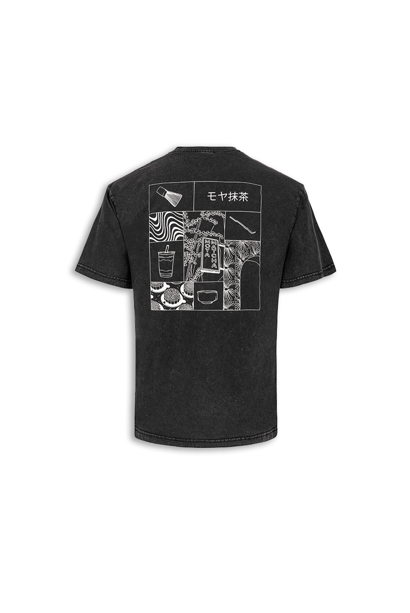 Cotton T-shirt Moya Black Sesame