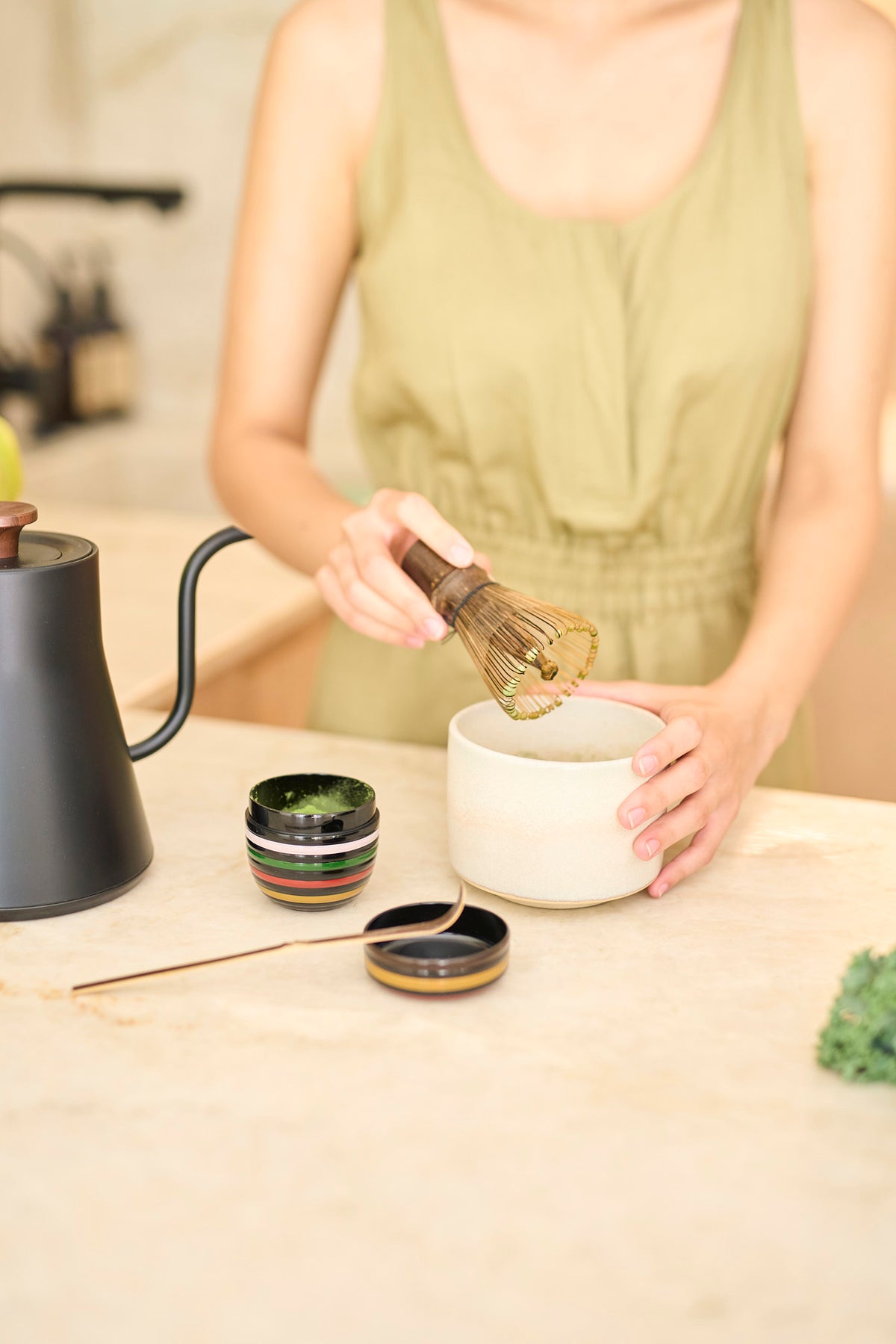 Chasen - dark bamboo matcha whisk