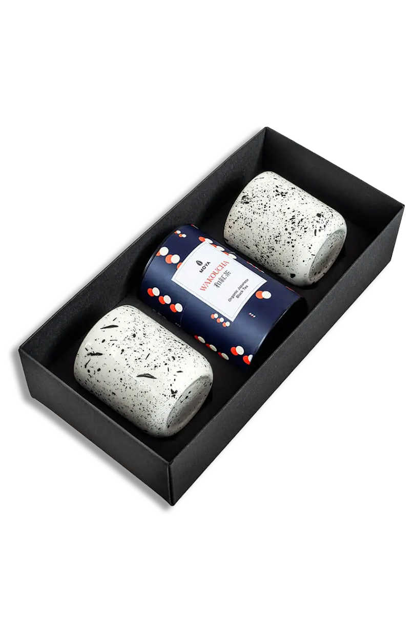 Moya tea &amp; 2 Shimo mugs Organic leaf tea set