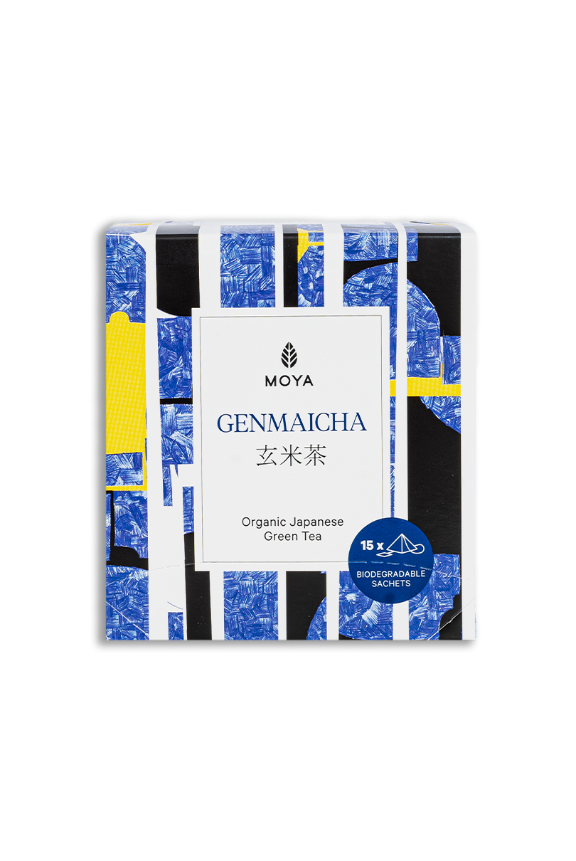 Moya Genmaicha Organic Japanese Green Tea in the bags 15 x 1,5g