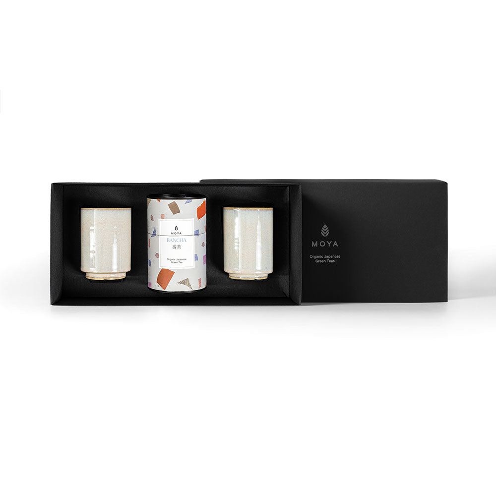 Moya tea &amp; 2 Josei mugs Organic leaf tea set