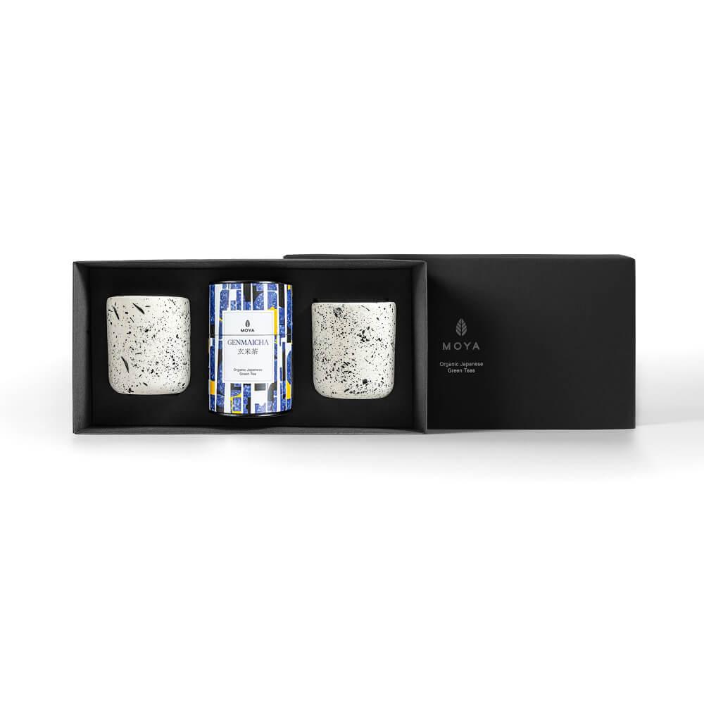 Moya tea &amp; 2 Shimo mugs Organic leaf tea set