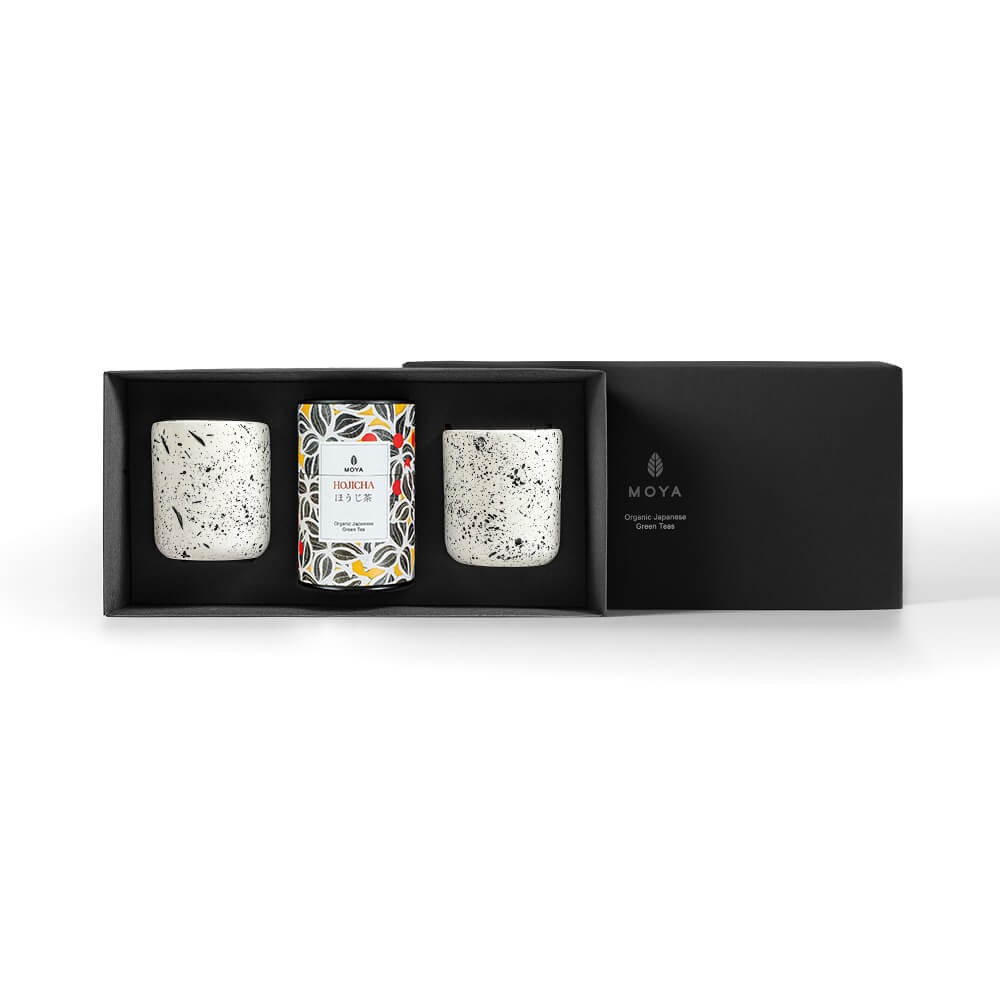 Moya tea &amp; 2 Shimo mugs Organic leaf tea set