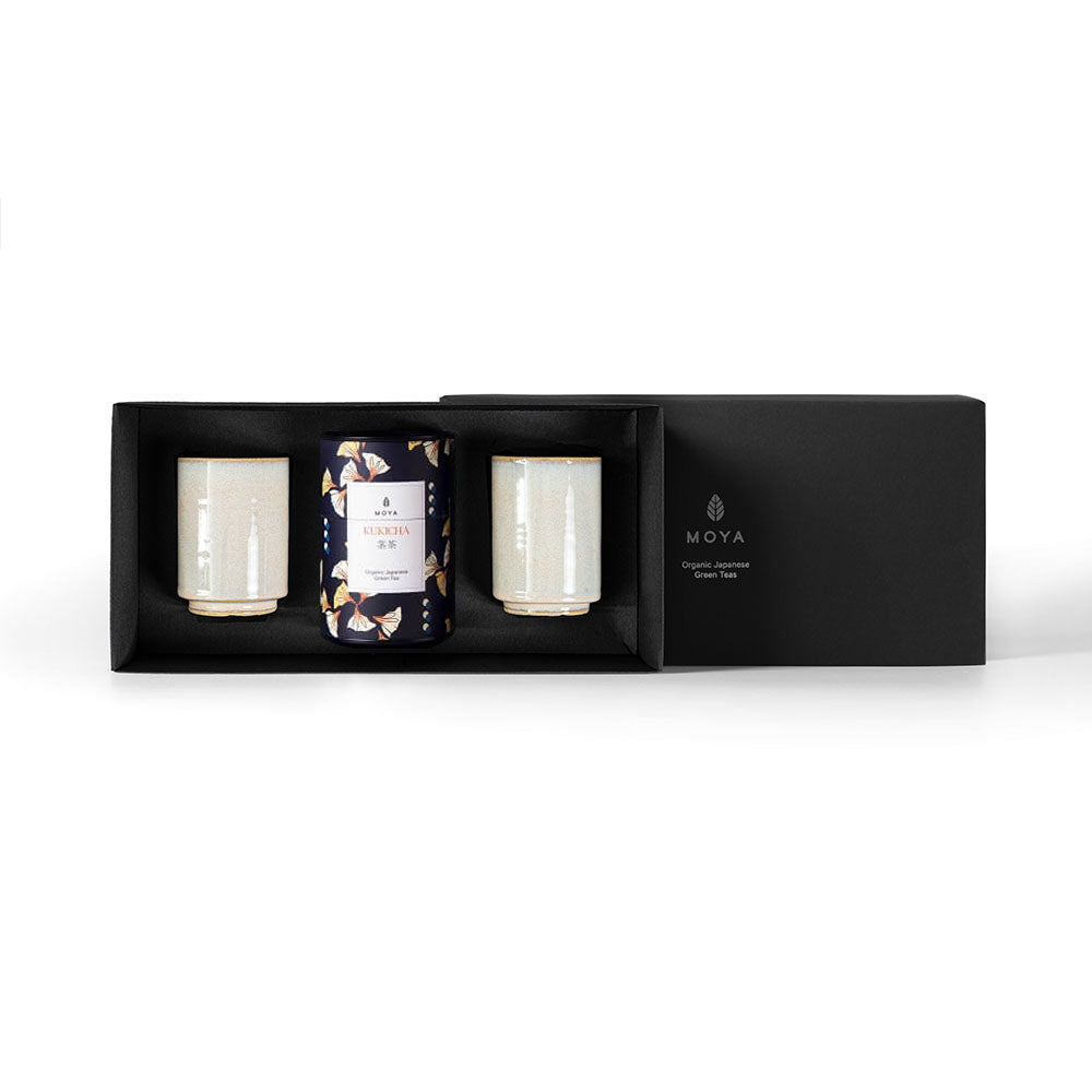Moya tea &amp; 2 Josei mugs Organic leaf tea set