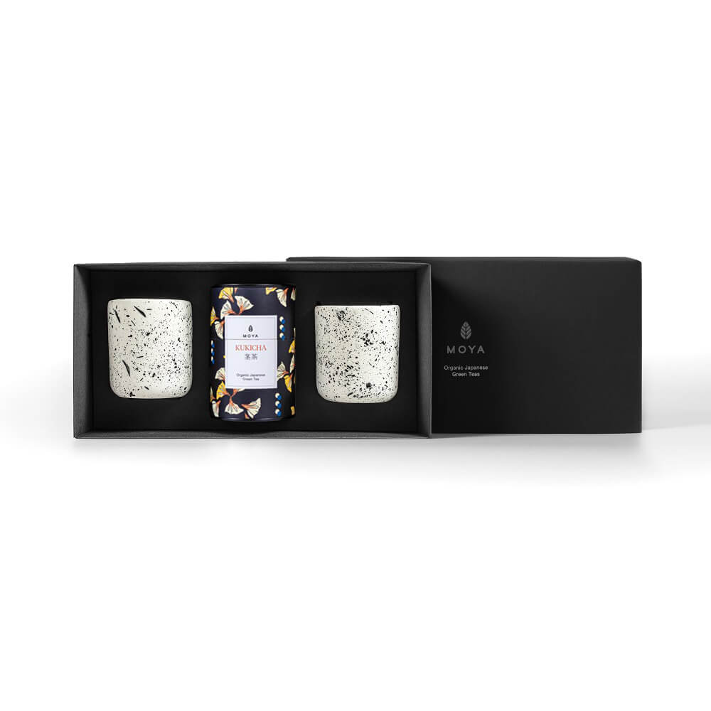 Moya tea &amp; 2 Shimo mugs Organic leaf tea set