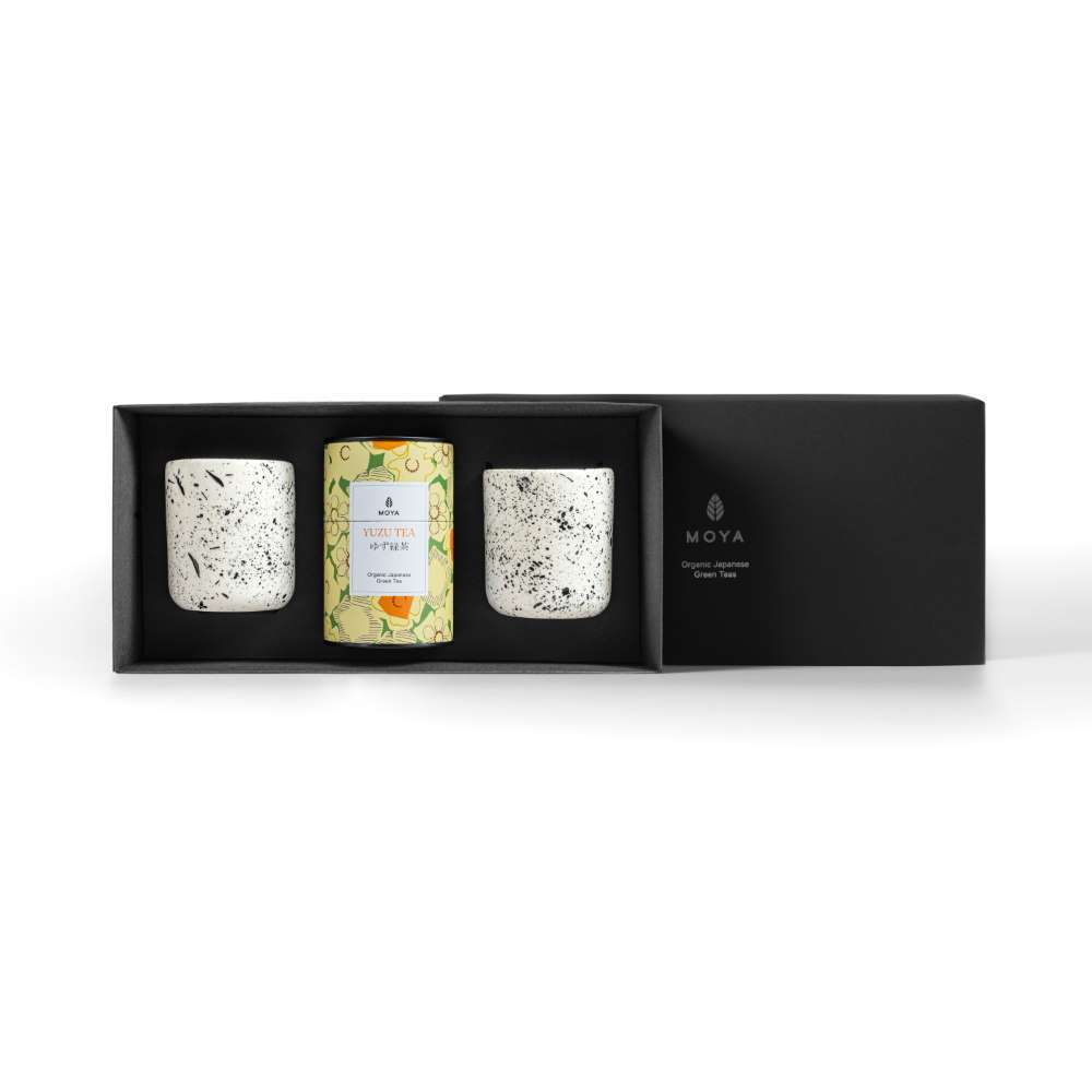Moya tea &amp; 2 Shimo mugs Organic leaf tea set