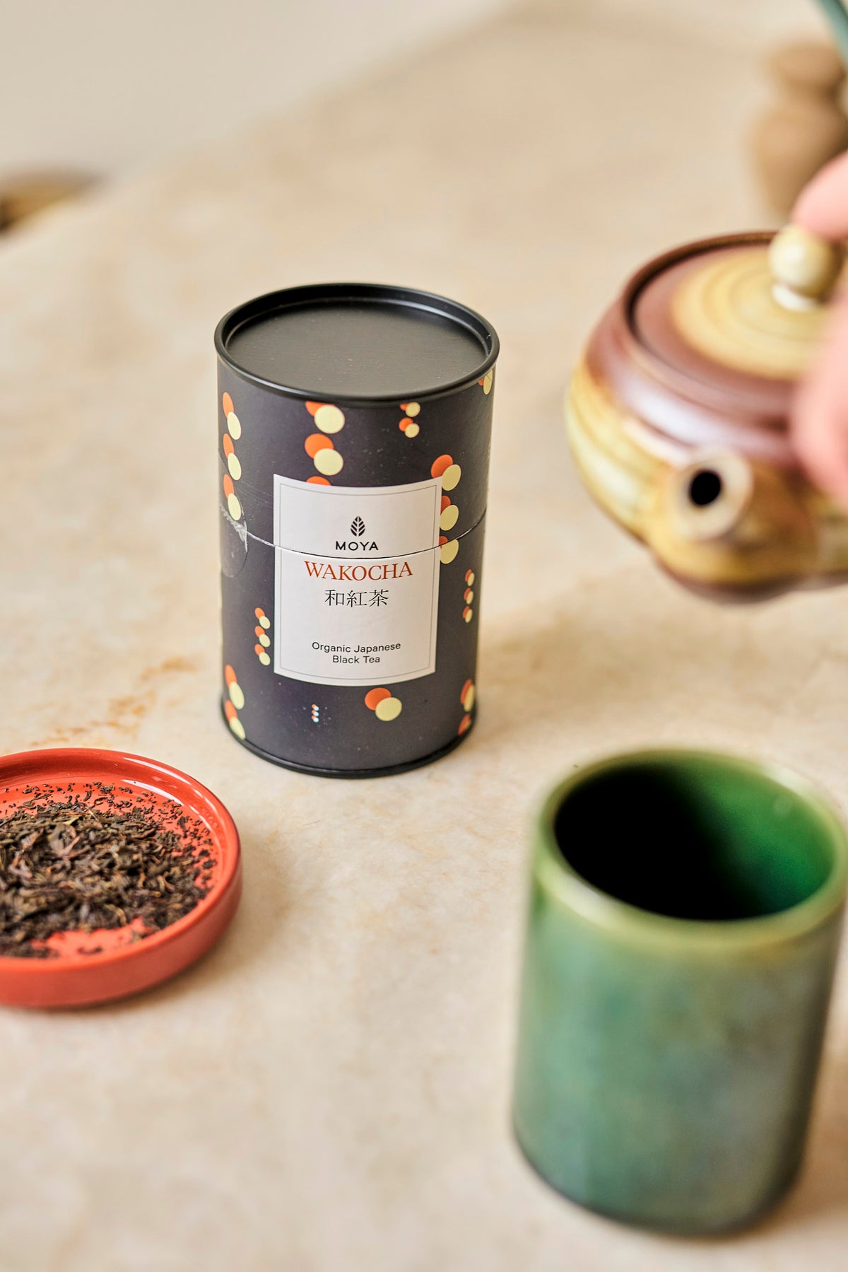 Moya Leaf Green Tea Set Wakocha &amp; Hojicha &amp; Bancha