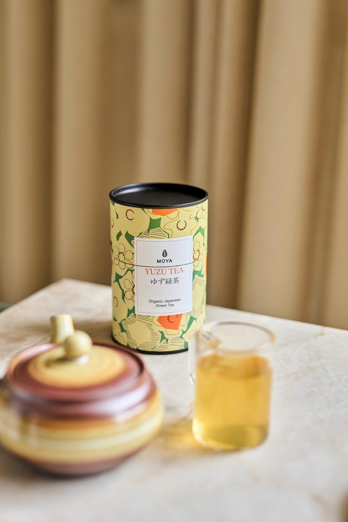 Moya Leaf Green Tea Set Yuzu Tea &amp; Matcha Iri Genmaicha &amp; Hojicha