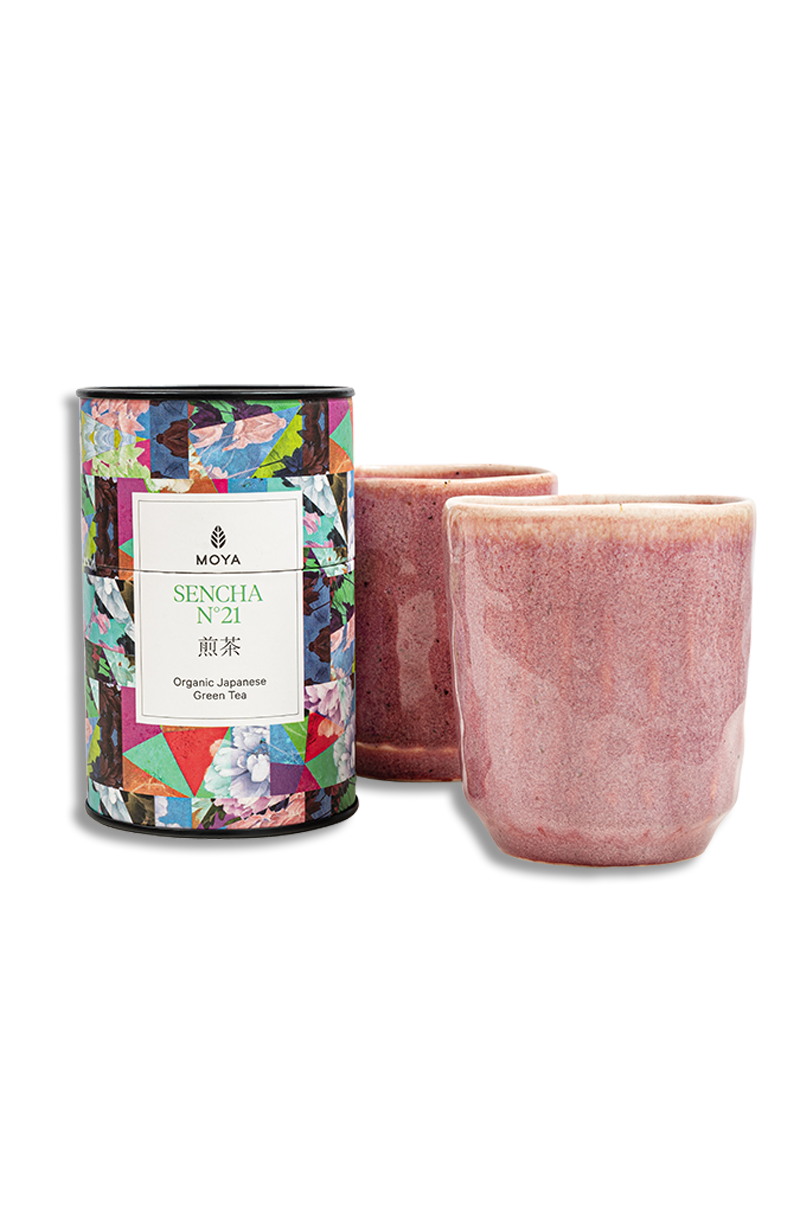 Moya tea &amp; 2 Botan mug Organic leaf tea set