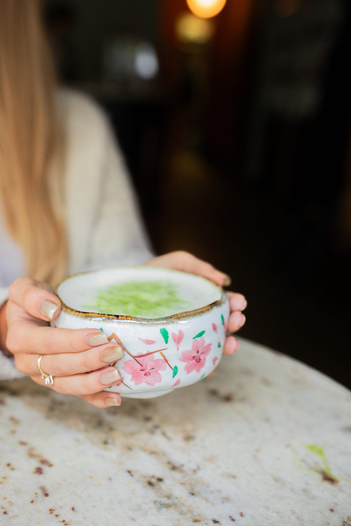 Matchawan Sakura matcha bowl