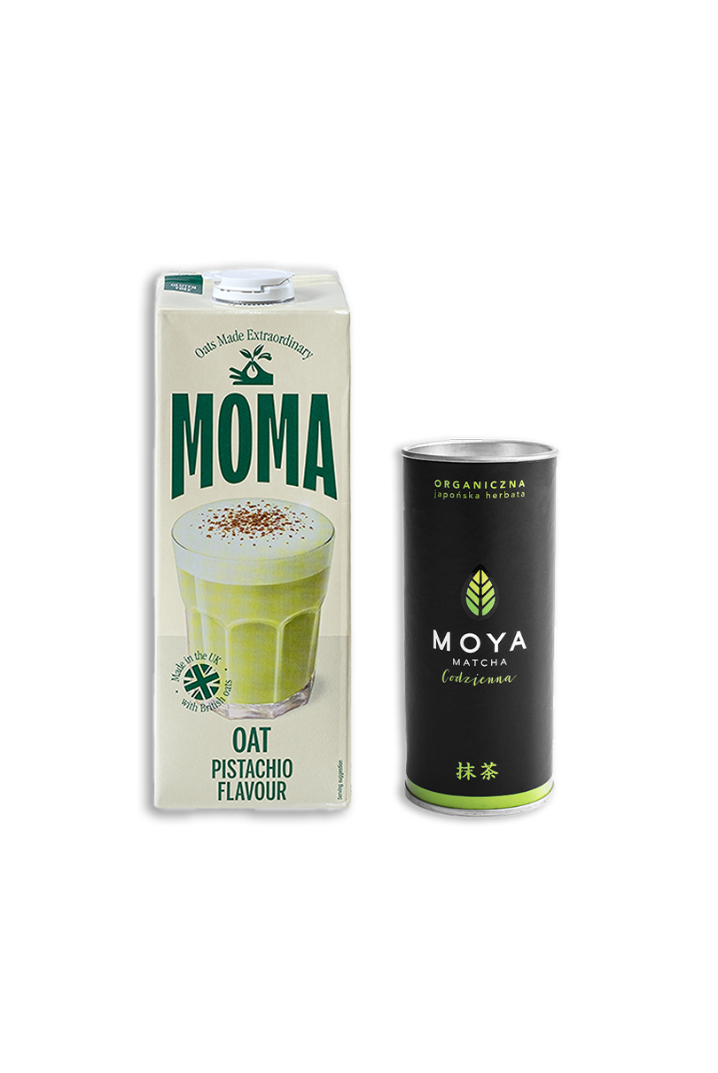 Moya Daily Matcha 30g & MOMA Pistachio 1L Set