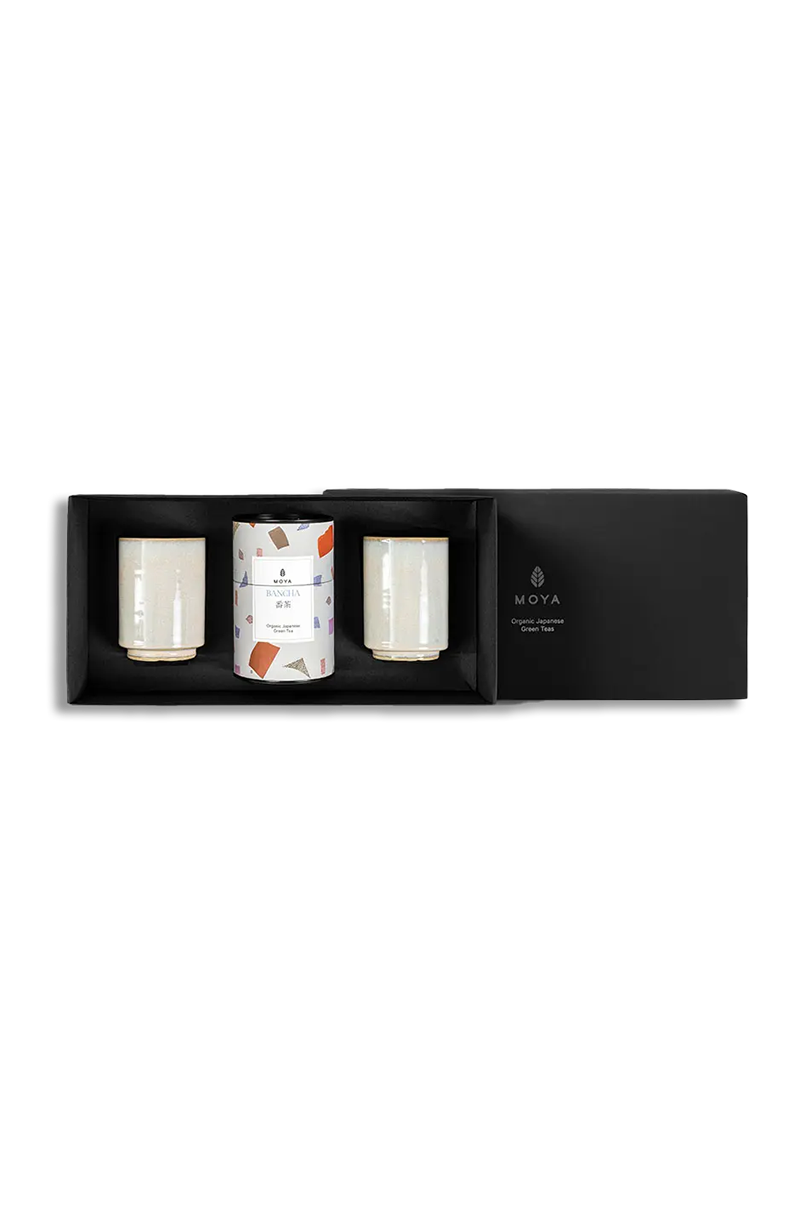 Moya tea &amp; 2 Josei mugs Organic leaf tea set